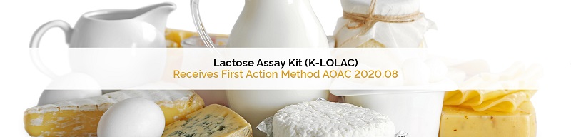 Lactose Assay Kit receives First Action Method AOAC 2020.08