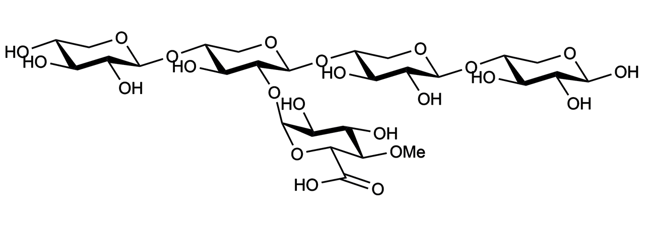 23-(4-O-Methyl-alpha-D-Glucuronyl)-xylotetraose (O-XUXX) 23-(4-O-Methyl-alpha-D-Glucuronyl)-xylotetraose (O-XUXX)