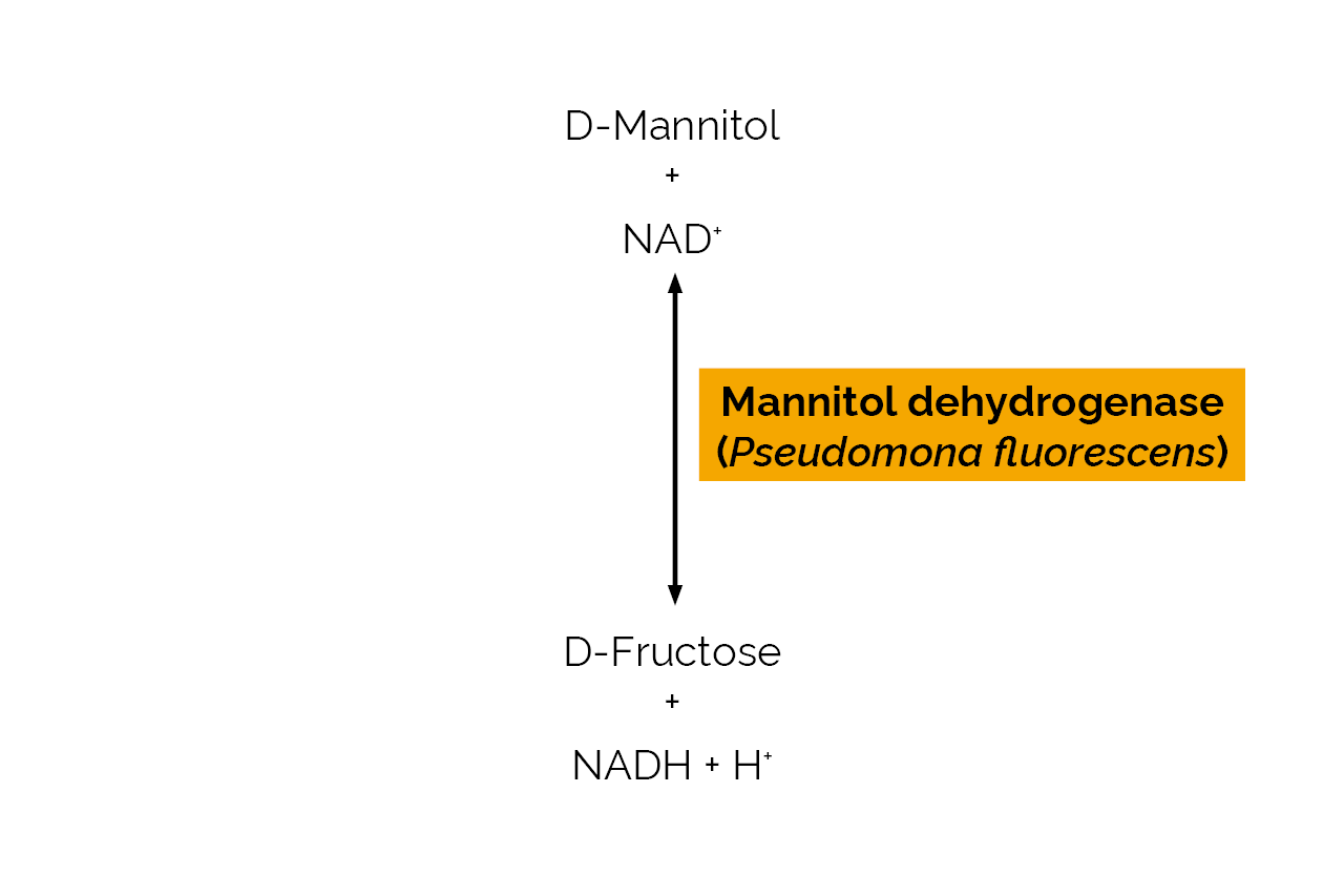 Mannitol dehydrogenase (Pseudomona fluorescens) (E-MNHPF) Scheme Mannitol dehydrogenase (Pseudomona fluorescens) (E-MNHPF) Scheme