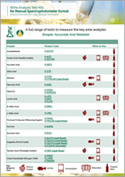 Wine Analysis Assay Kits from High to Low Throughput Testing Flyer Wine-Analysis-Assay-Kits-from-High-to-Low-Throughput-Testing-Flyer