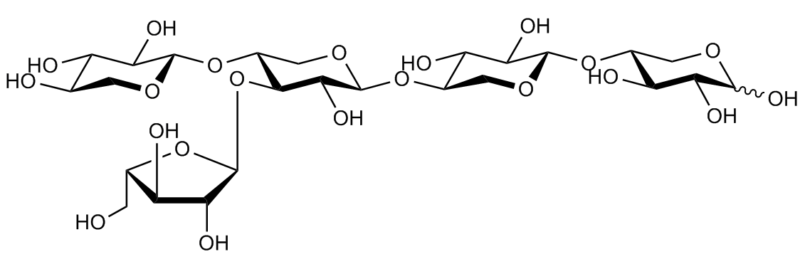 33-L-Arabinofuranosyl-Xylotetraose