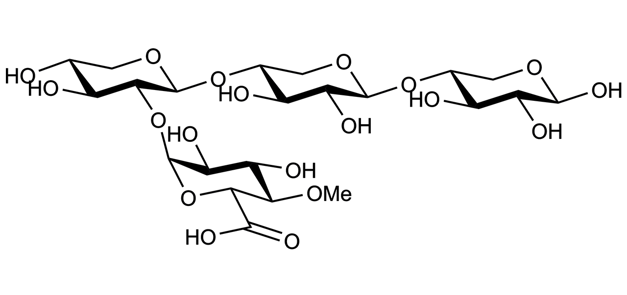 23-(4-O-Methyl-alpha-D-Glucuronyl)-xylotriose (O-UXX) 23-(4-O-Methyl-alpha-D-Glucuronyl)-xylotriose (O-UXX)